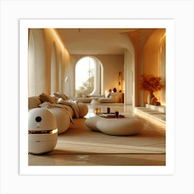 Robot In The Living Room 3 Art Print