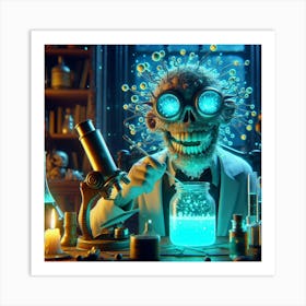 Scientist In A Lab Art Print