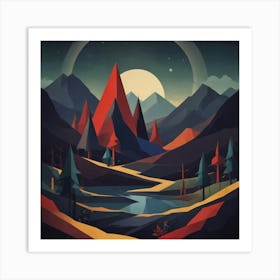 Abstract Landscape 2 Art Print