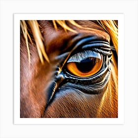 Eye Of A Horse 12 Art Print