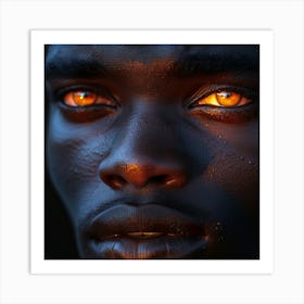 Eyes Of An African Man Art Print