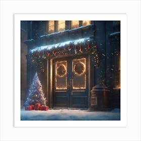 Christmas Scene 1 Art Print