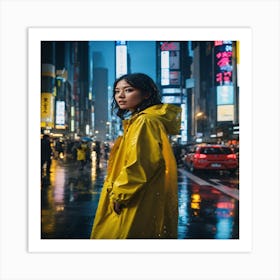 Rainy Day In Tokyo Art Print