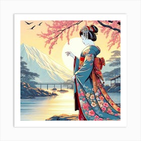 Geisha art327 Art Print