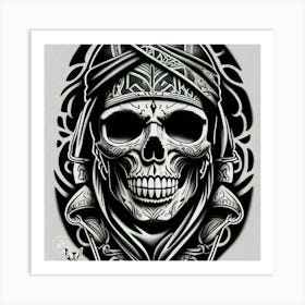 Skull Tattoo Art Print