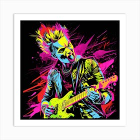 Psychedelic Rocker 1 Art Print