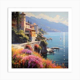 Positano Purity: Coastal Delight Art Print