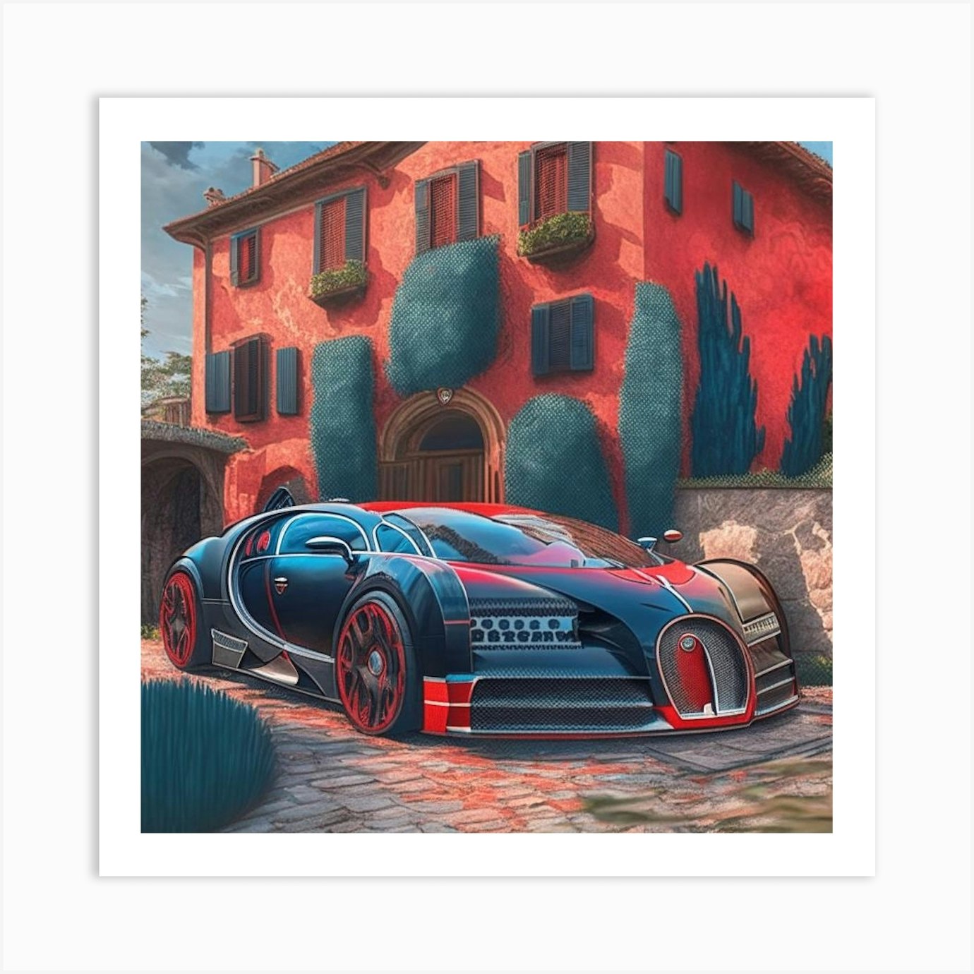 Print - Art Veyron Fy 5 by Nohacreations/art_bridge63 Bugatti