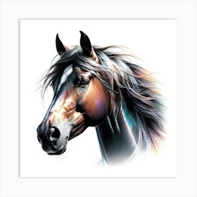 Creative Horse Visual 6 Art Print