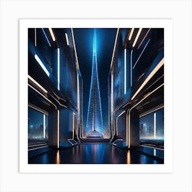 Futuristic City 171 Art Print