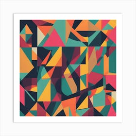 Abstract Geometric Pattern 2 Art Print