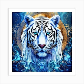 White Tiger 4 Art Print