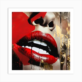 Red Lips Art Print