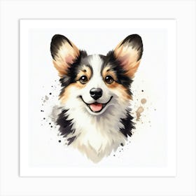 Pembrokeshire Corgi Art Print