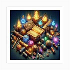 Book Of Spells Art Print