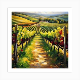 Vineyard Path Art Print