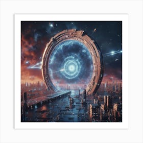 Futuristic City 8 Art Print