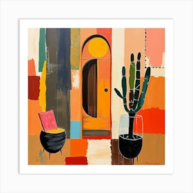 Cactus Door Art Print