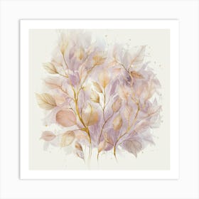 Lilac Leaves Art Print