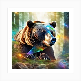 Bear In The Forest 10 Art Print