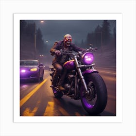 motorcycle Art Print