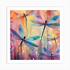 Dragonflies 20 Art Print