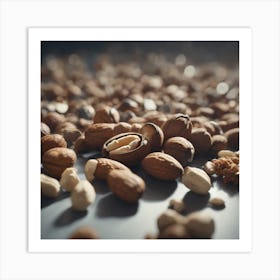 Nuts On A Table 2 Art Print