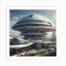 Futuristic City 336 Art Print