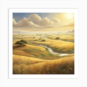 Landscape Painting 43 Art Print