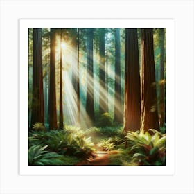 Redwood Forest 5 Art Print