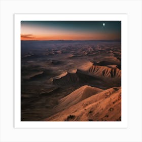 Sunset In The Desert 11 Art Print