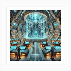 Ionosphere Kaiju Control Chambers Converted Art Print