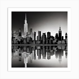 New York City Skyline 29 Art Print