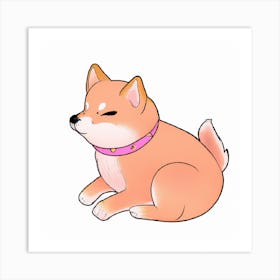 Cute Shiba Inu Art Print