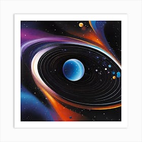 Planets In Space Art Print