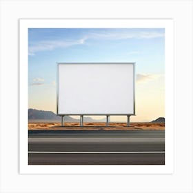 Blank Billboard 1 Art Print