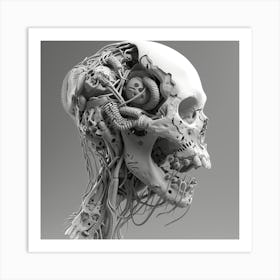 Skull Head Art Print