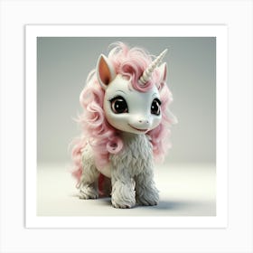 Unicorn 3d Model 22 Art Print