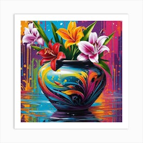 Flowers In A Vase 22 Art Print