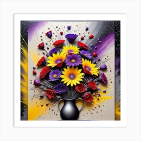 Flowers In A Vase 45 Art Print