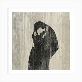 Abstract Kiss Art Print