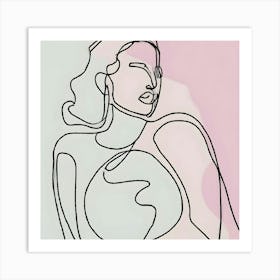 Woman'S Face 7 Art Print