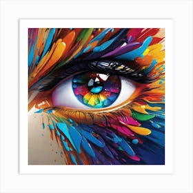 Colorful Eye 3 Art Print