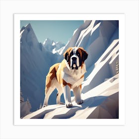 St Bernard 27 Art Print