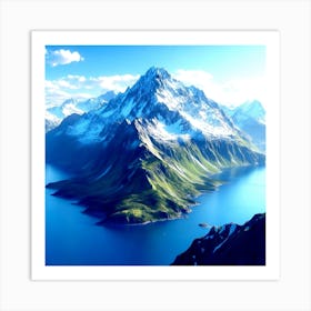 Mountain Landscape - Mountain Stock Videos & Royalty-Free Footage Art Print