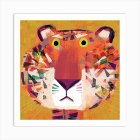 Miffed Tiger Art Print