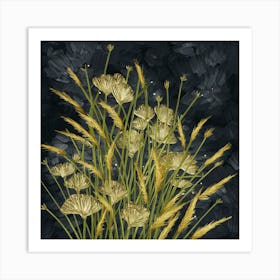 Golden Grass Art Print