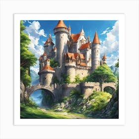 Castle In The Forest 6 Art Print