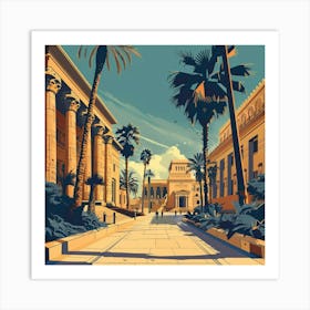 Egyptian City Art Print