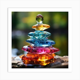 Colorful Crystals Art Print